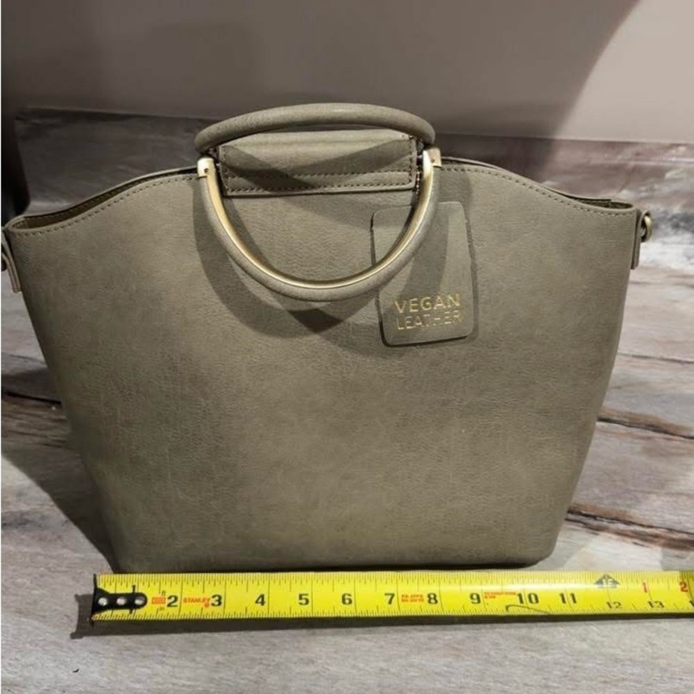 Antik Kraft Vegan Leather Tote in Taupe